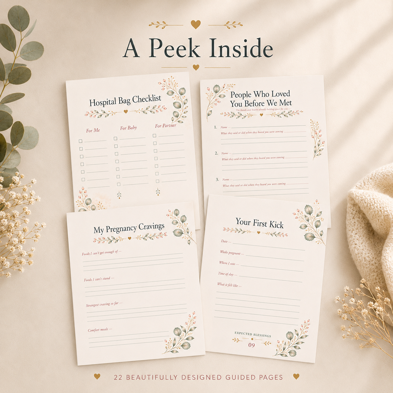 Expected Blessings Pregnancy Journal