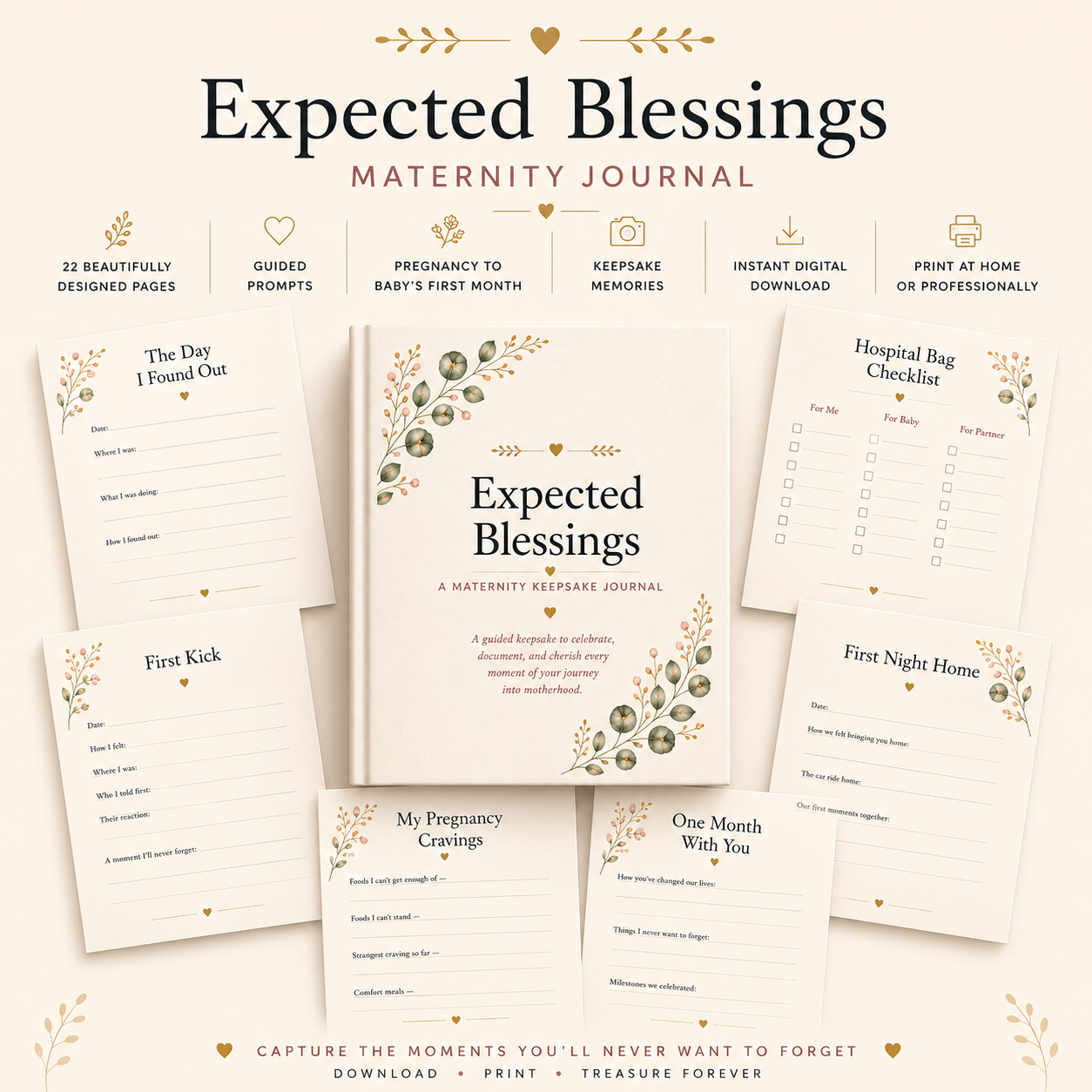 Expected Blessings Pregnancy Journal