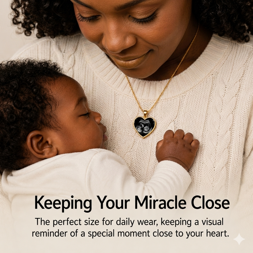 Sonogram Maternity Necklace - Expected Blessings